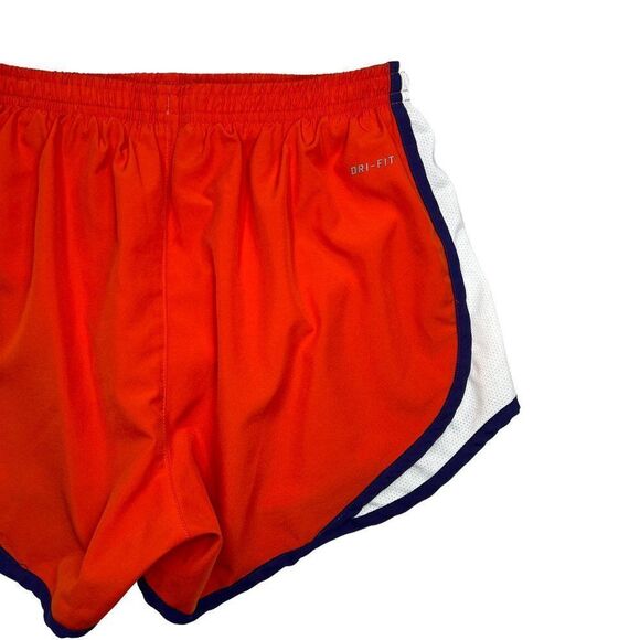 Nike Dri-Fit Shorts Womens Size Small Orange Clemson Tigers Tempo Running Shorts - Picture 6 of 10